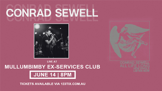 Conrad Sewell Performing Live at Mullum Ex Services